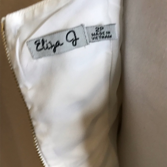 Eliza J Striped Fit & Flare Dress Size 2P - Picture 10 of 15